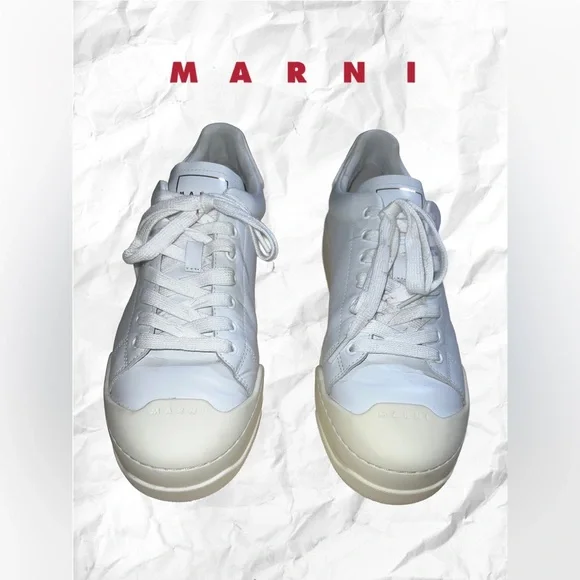 Marni Men’s White Dada Bumper Sneakers - Picture 1 of 13